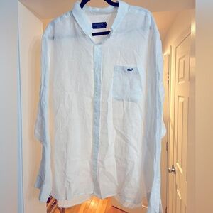 Vineyard vines classic white linen shirt